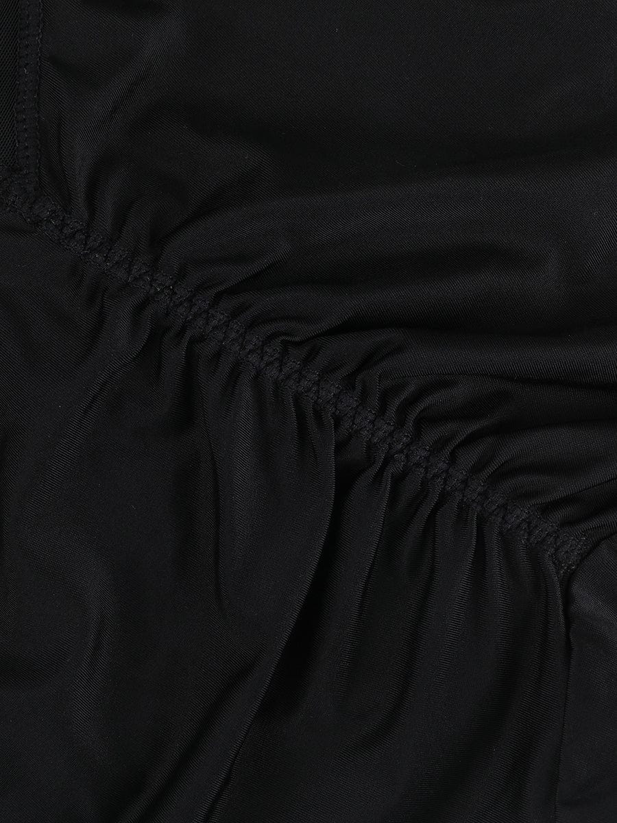 High Waist Post Surgery Shaper Shorts With Two Steel Bones and Zip