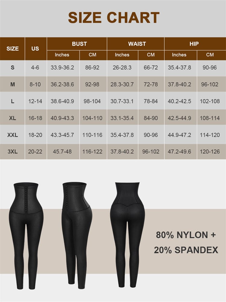 High Waist Active Stretch Pants Faux Leather Leggings