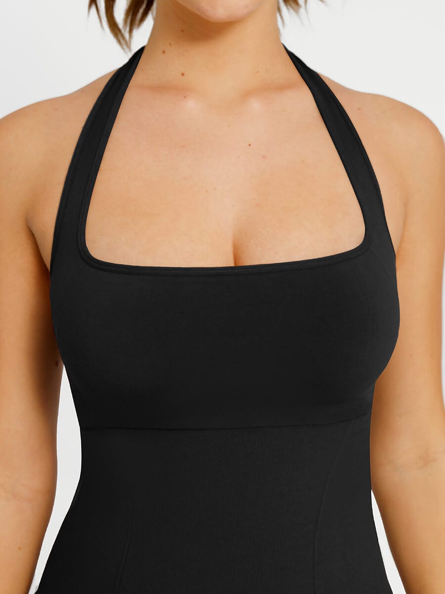 Seamless 🌿Eco-friendly Halter Neck Waist Shaping Jumpsuit