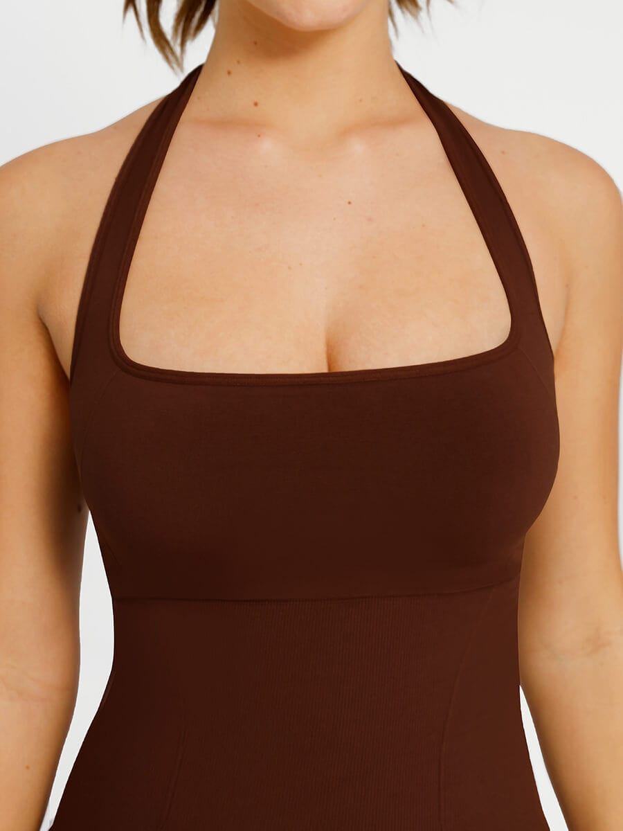 Seamless 🌿Eco-friendly Halter Neck Waist Shaping Jumpsuit