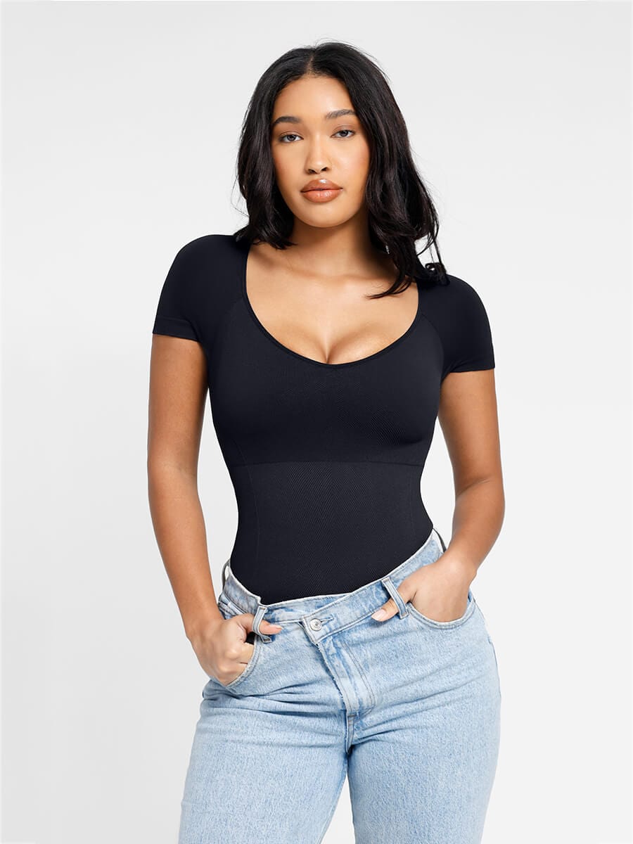 🌿Eco-friendly Seamless Super Strong Chest Support Shapewear Bodysuit