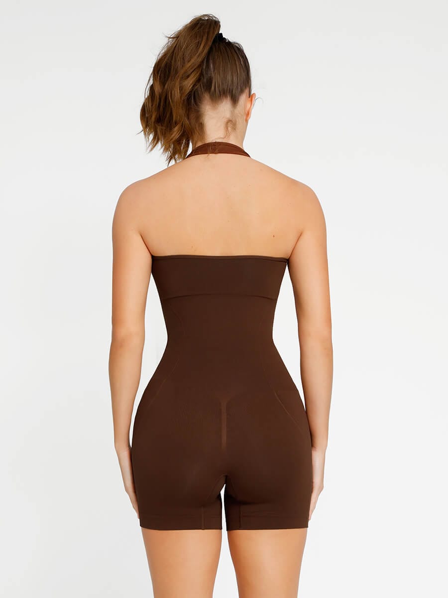 Seamless 🌿Eco-friendly Halter Neck Waist Shaping Jumpsuit