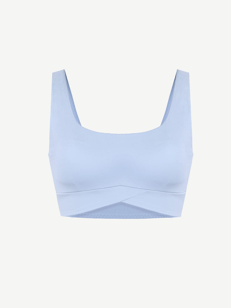 Move Free Wide Straps Sports Yoga Bra With Removable Breast Pads