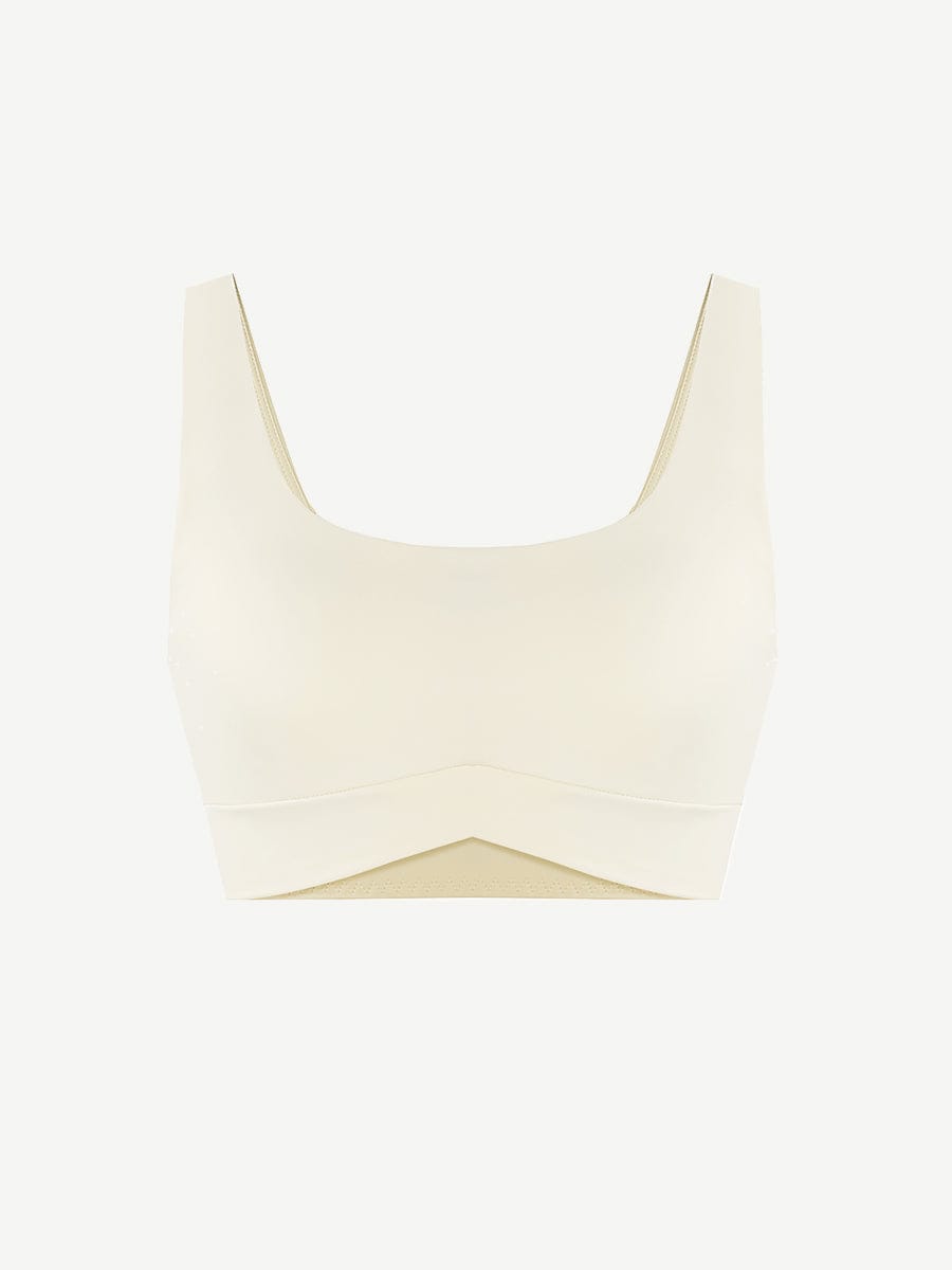 Move Free Wide Straps Sports Yoga Bra With Removable Breast Pads