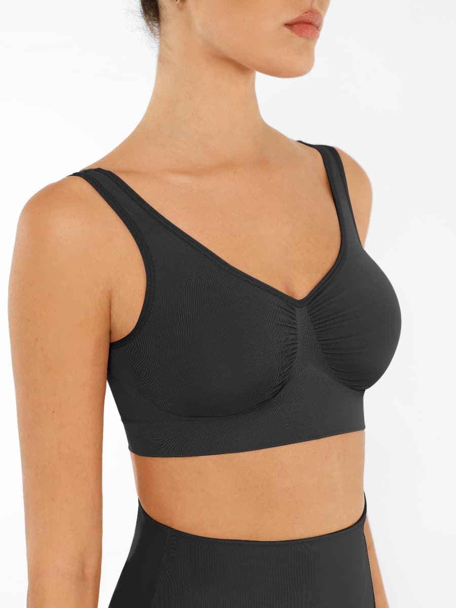 Seamless Shaping Bust Support Wider Back Bra