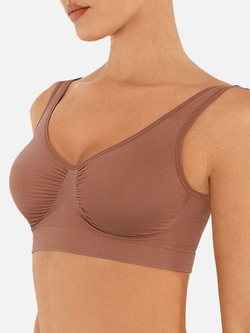 Seamless Shaping Bust Support Wider Back Bra