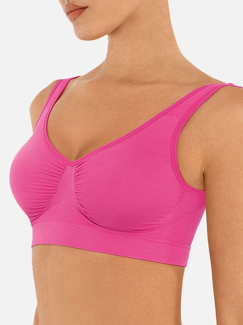 Seamless Shaping Bust Support Wider Back Bra