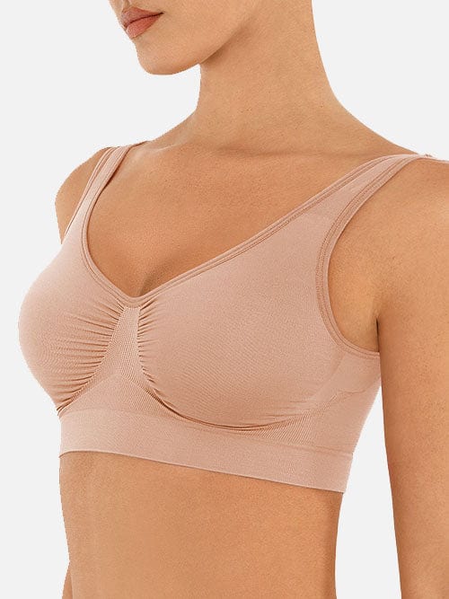 Seamless Shaping Bust Support Wider Back Bra