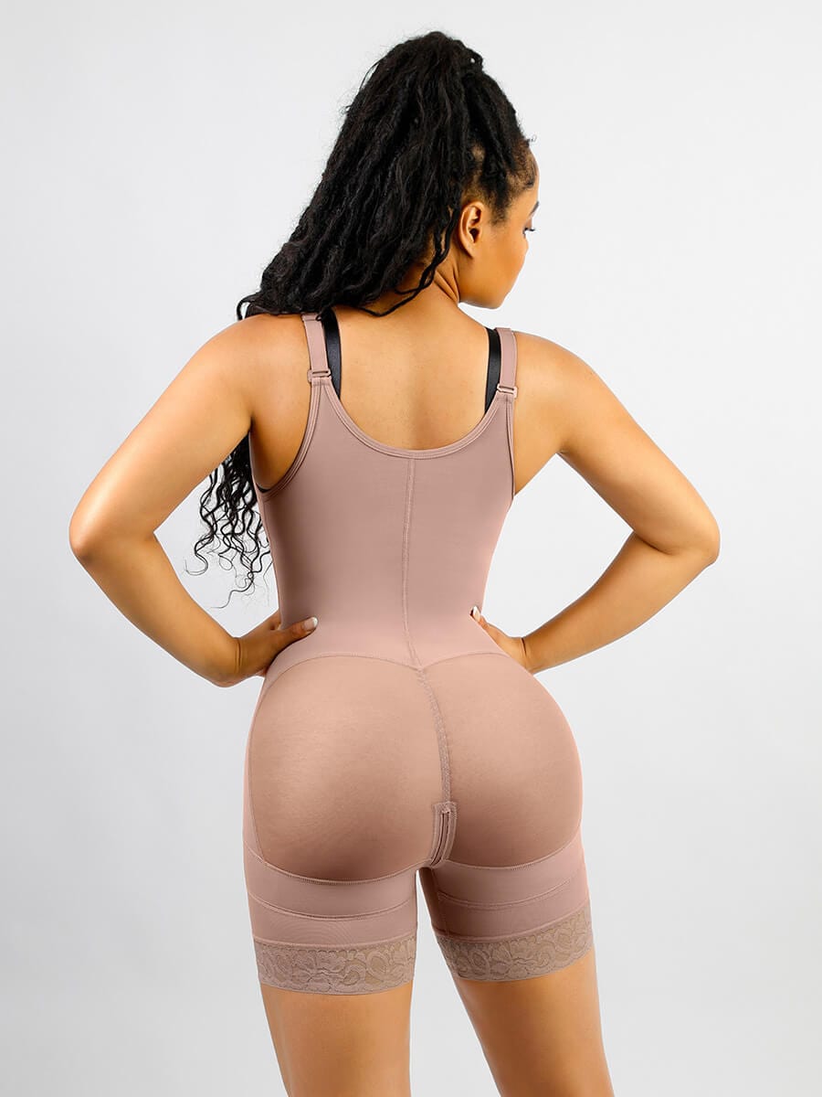 Breathable Latex Open Bust Tummy Control Firm Compression Shapewear