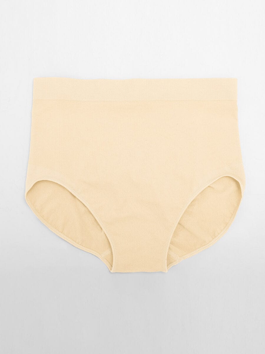 Seamless High-Waist Tummy Control Antibacterial Peach Hip Brief