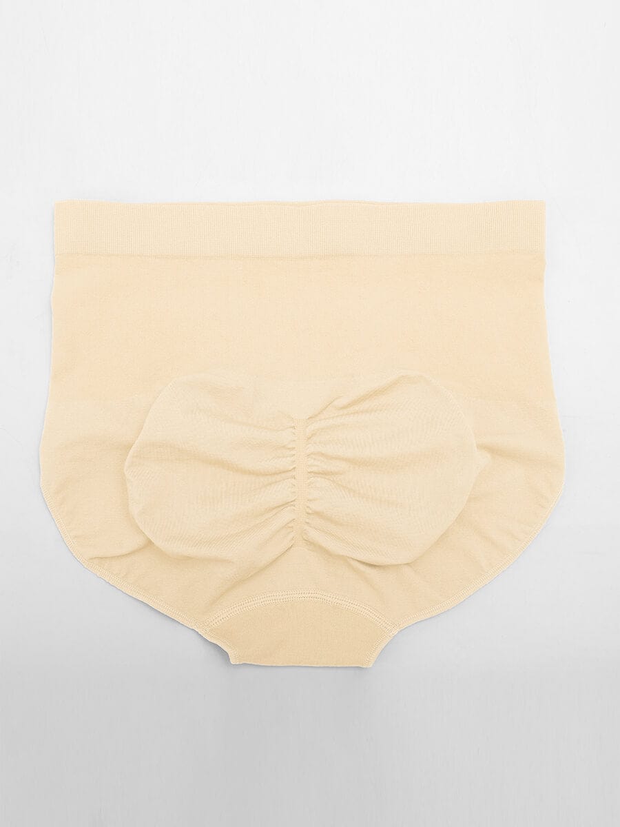 Seamless High-Waist Tummy Control Antibacterial Peach Hip Brief