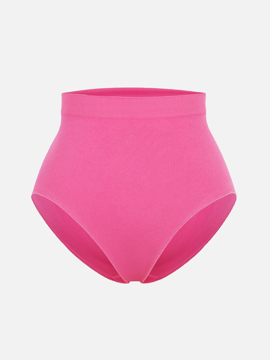 Seamless High-Waist Tummy Control Antibacterial Peach Hip Brief