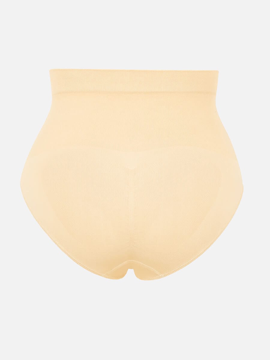 Seamless High-Waist Tummy Control Antibacterial Peach Hip Brief