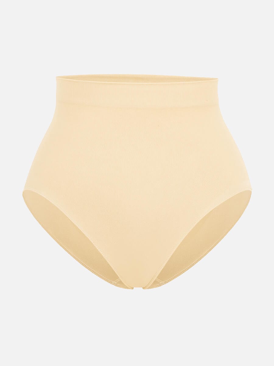 Seamless High-Waist Tummy Control Antibacterial Peach Hip Brief