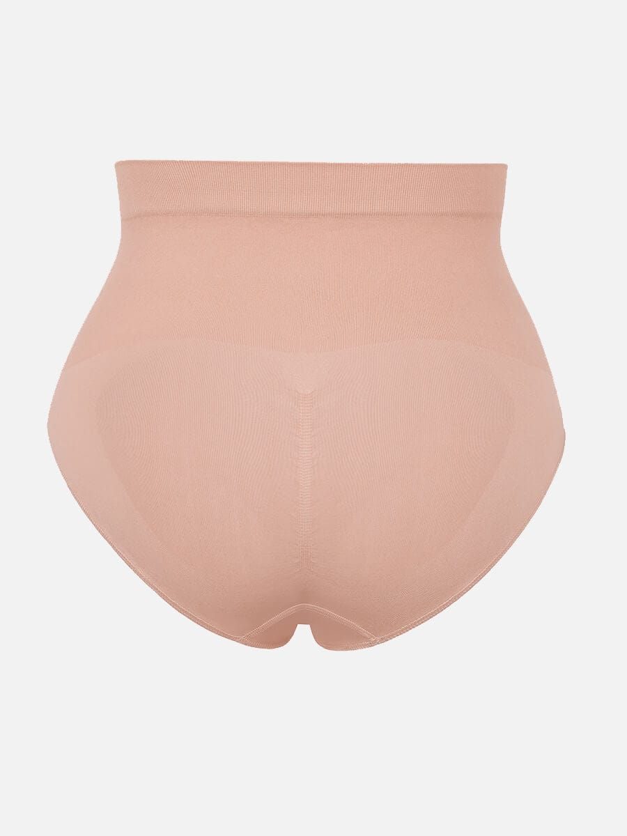 Seamless High-Waist Tummy Control Antibacterial Peach Hip Brief