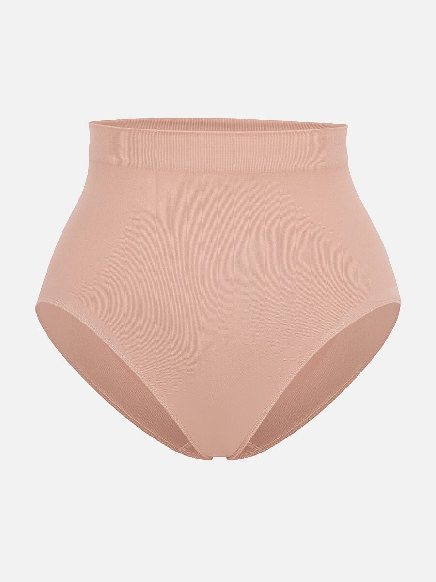 Seamless High-Waist Tummy Control Antibacterial Peach Hip Brief