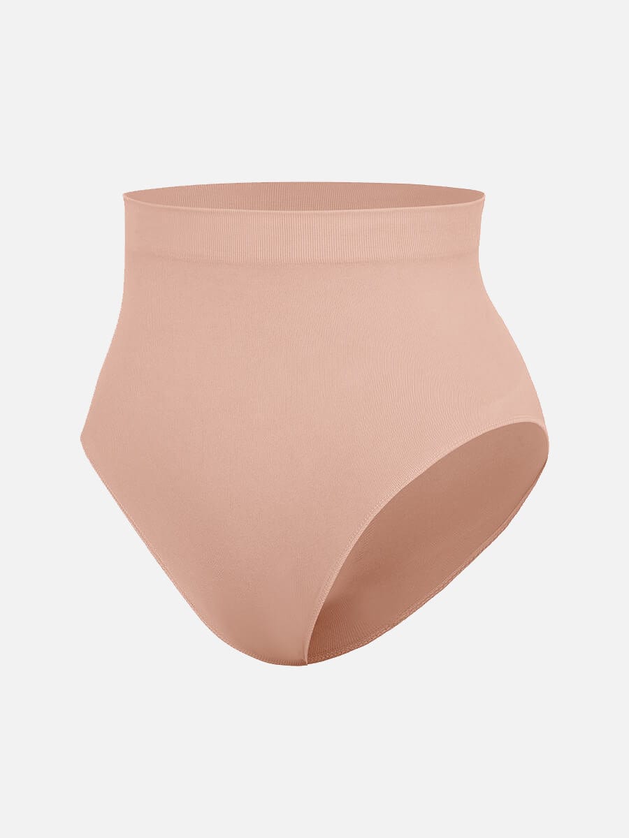 Seamless High-Waist Tummy Control Antibacterial Peach Hip Brief