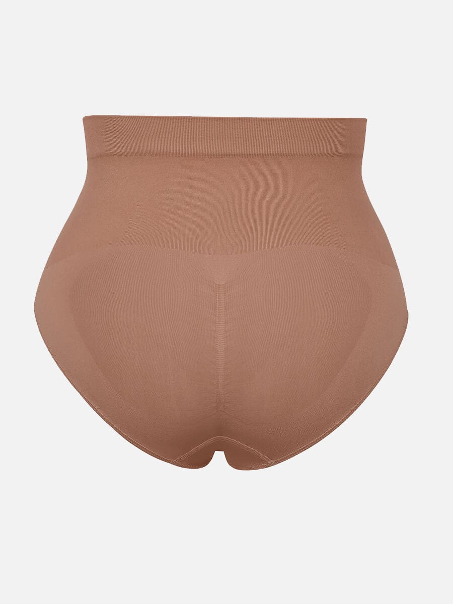 Seamless High-Waist Tummy Control Antibacterial Peach Hip Brief