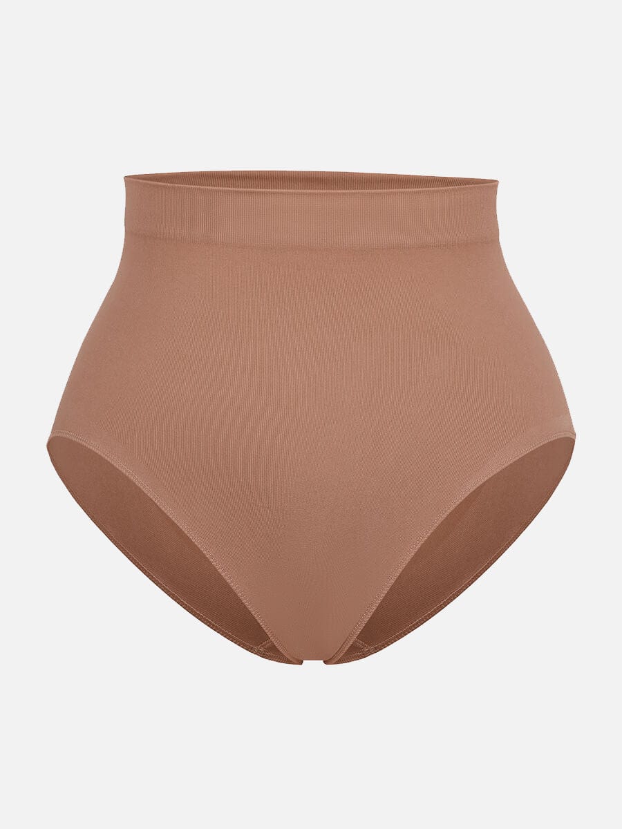 Seamless High-Waist Tummy Control Antibacterial Peach Hip Brief