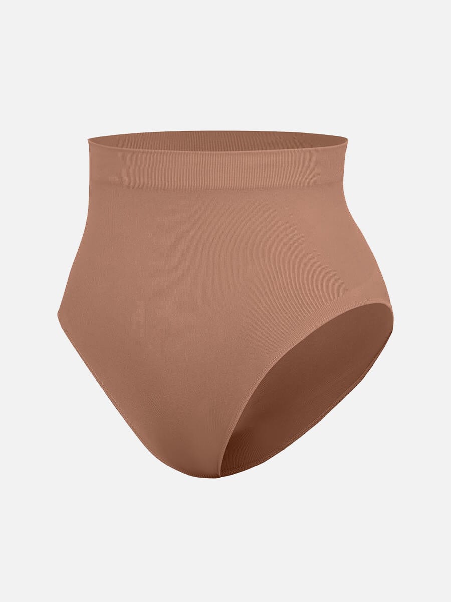 Seamless High-Waist Tummy Control Antibacterial Peach Hip Brief