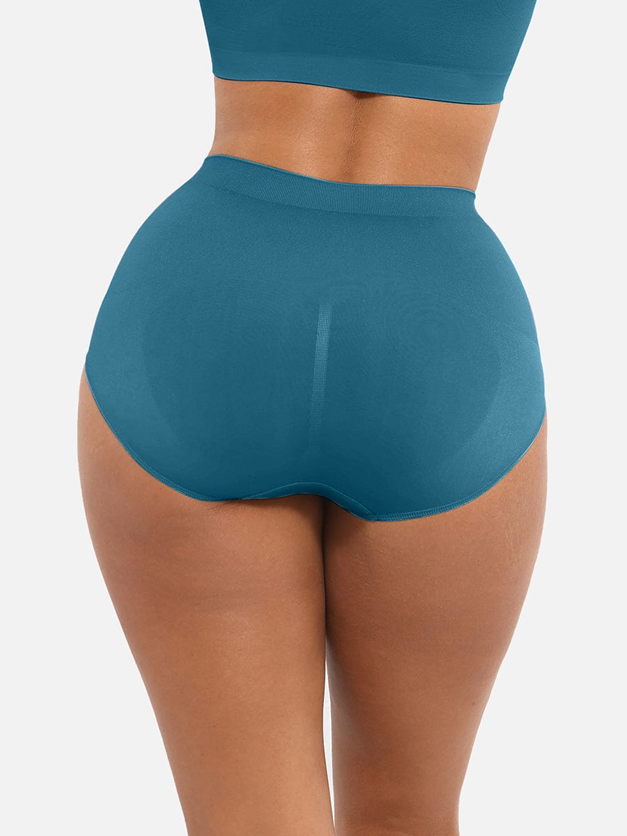 Seamless High-Waist Tummy Control Antibacterial Peach Hip Brief