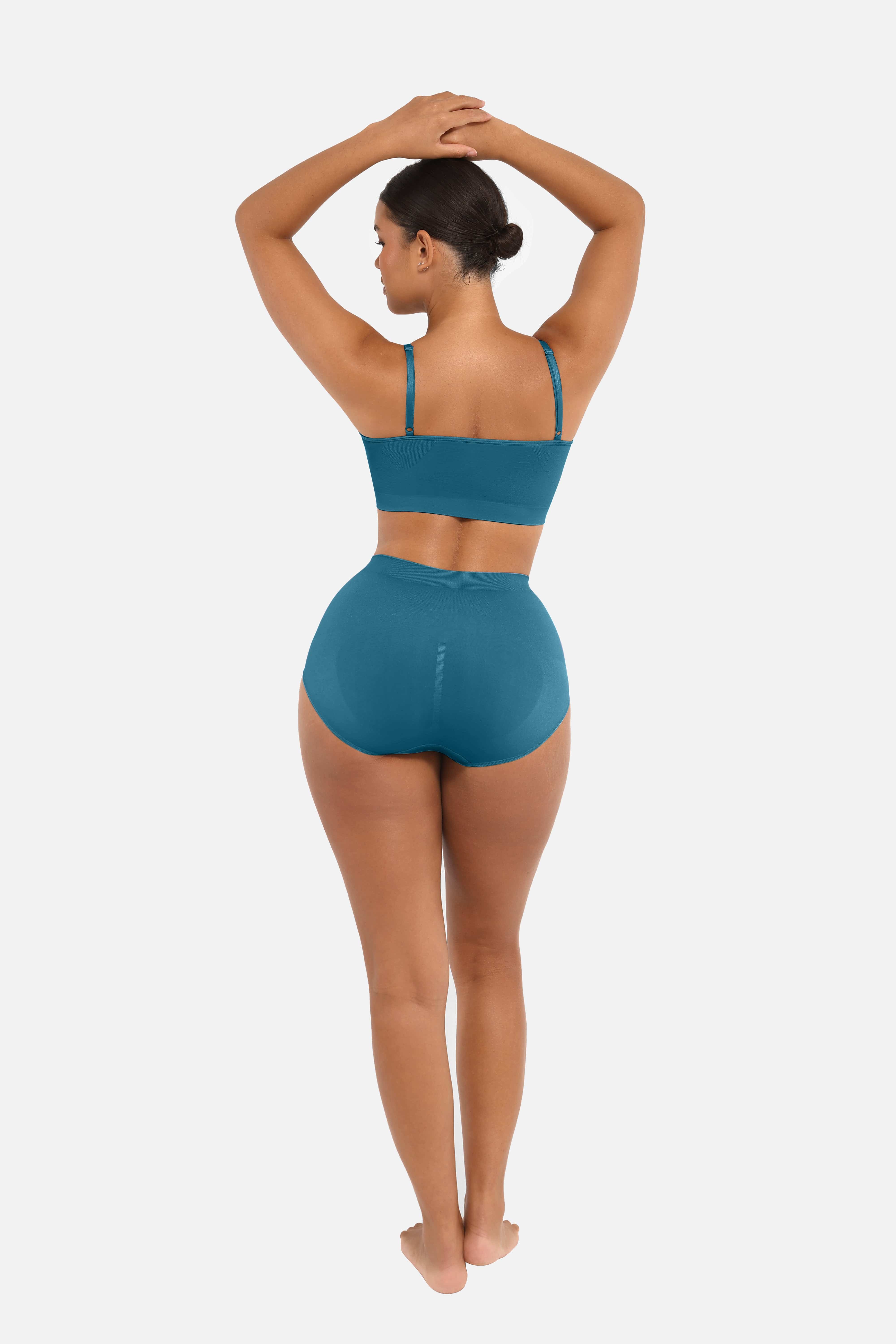 Seamless High-Waist Tummy Control Antibacterial Peach Hip Brief