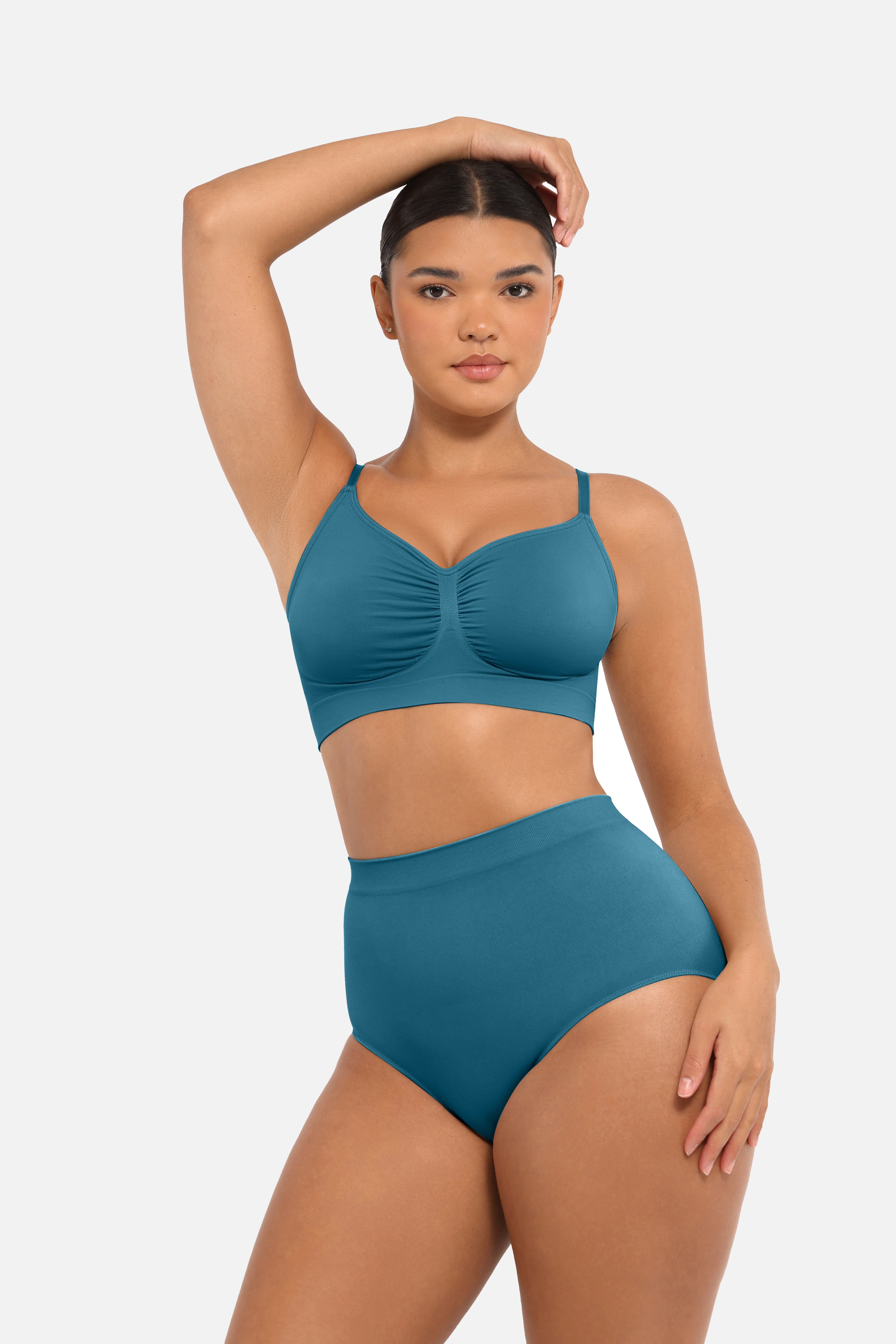 Seamless High-Waist Tummy Control Antibacterial Peach Hip Brief