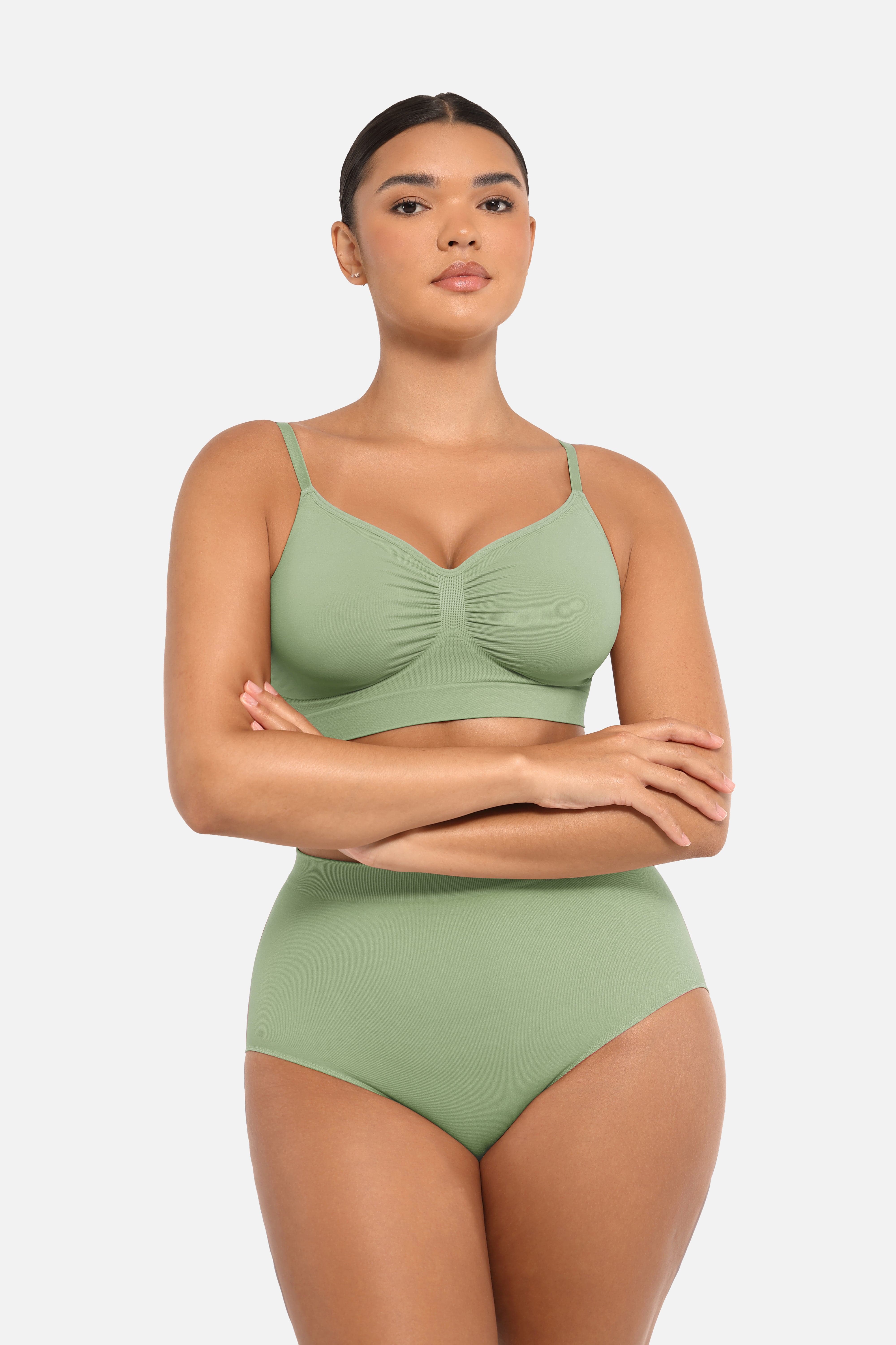 Seamless High-Waist Tummy Control Antibacterial Peach Hip Brief