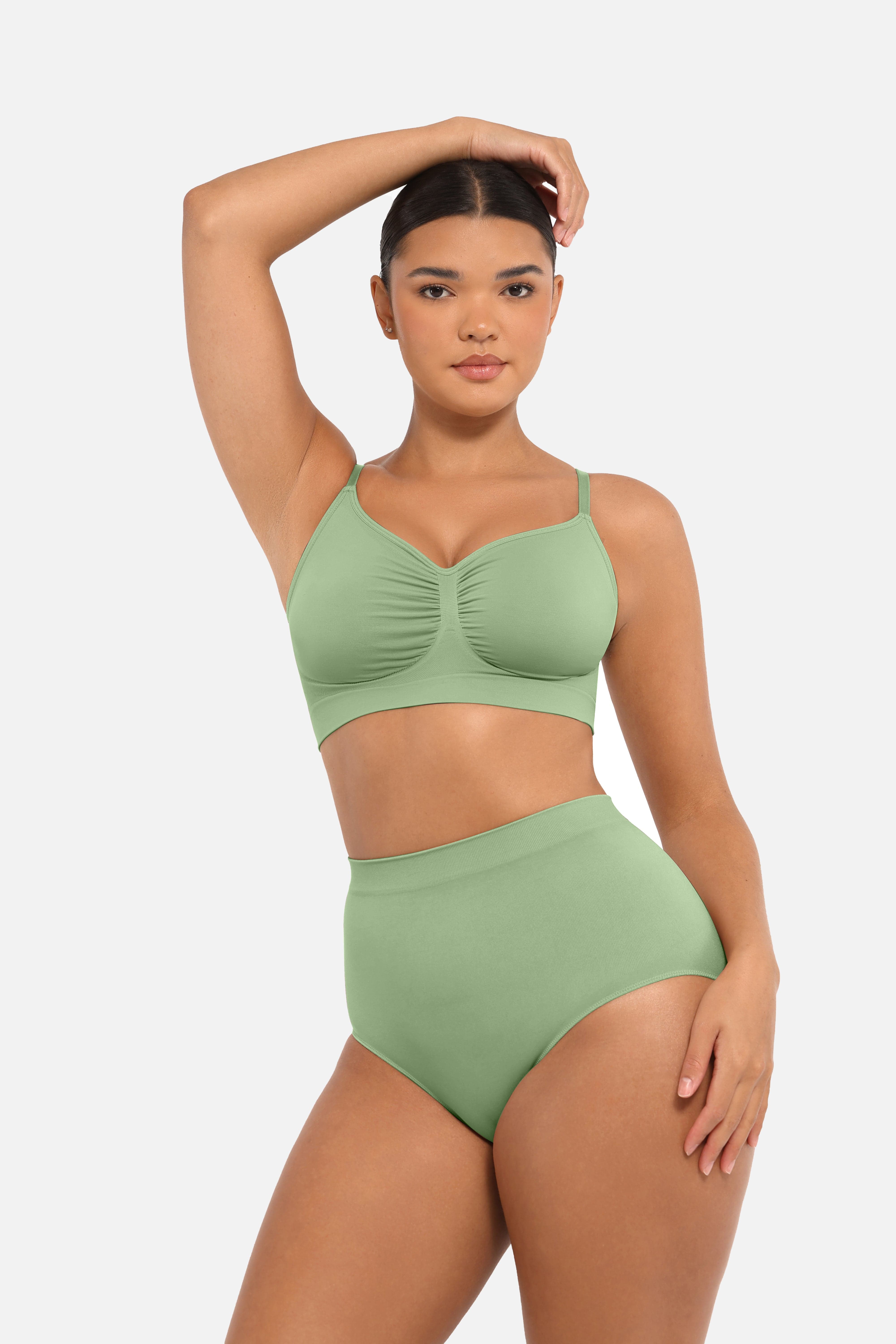 Seamless High-Waist Tummy Control Antibacterial Peach Hip Brief