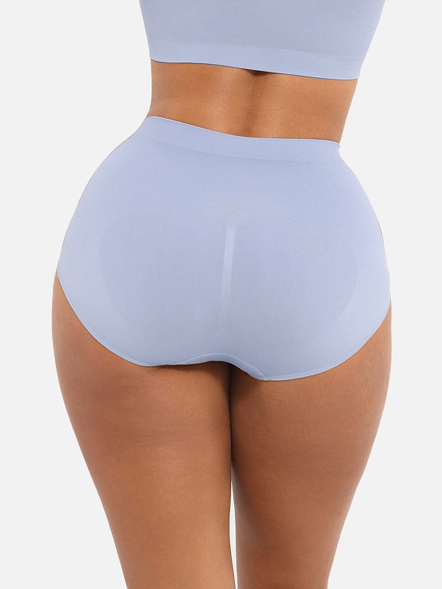 Seamless High-Waist Tummy Control Antibacterial Peach Hip Brief