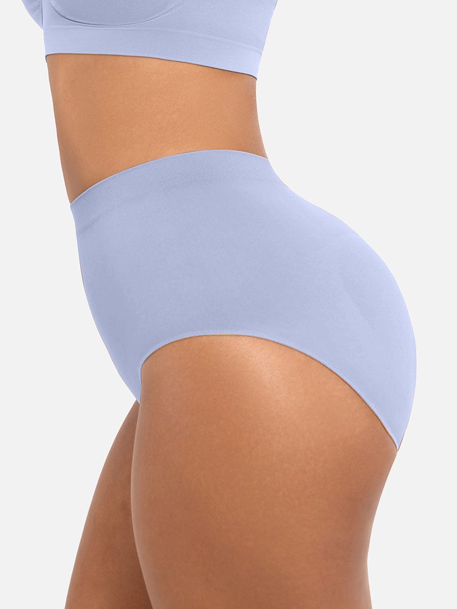 Seamless High-Waist Tummy Control Antibacterial Peach Hip Brief