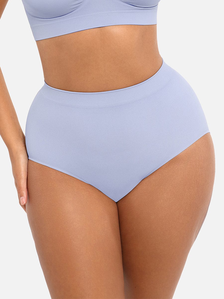 Seamless High-Waist Tummy Control Antibacterial Peach Hip Brief