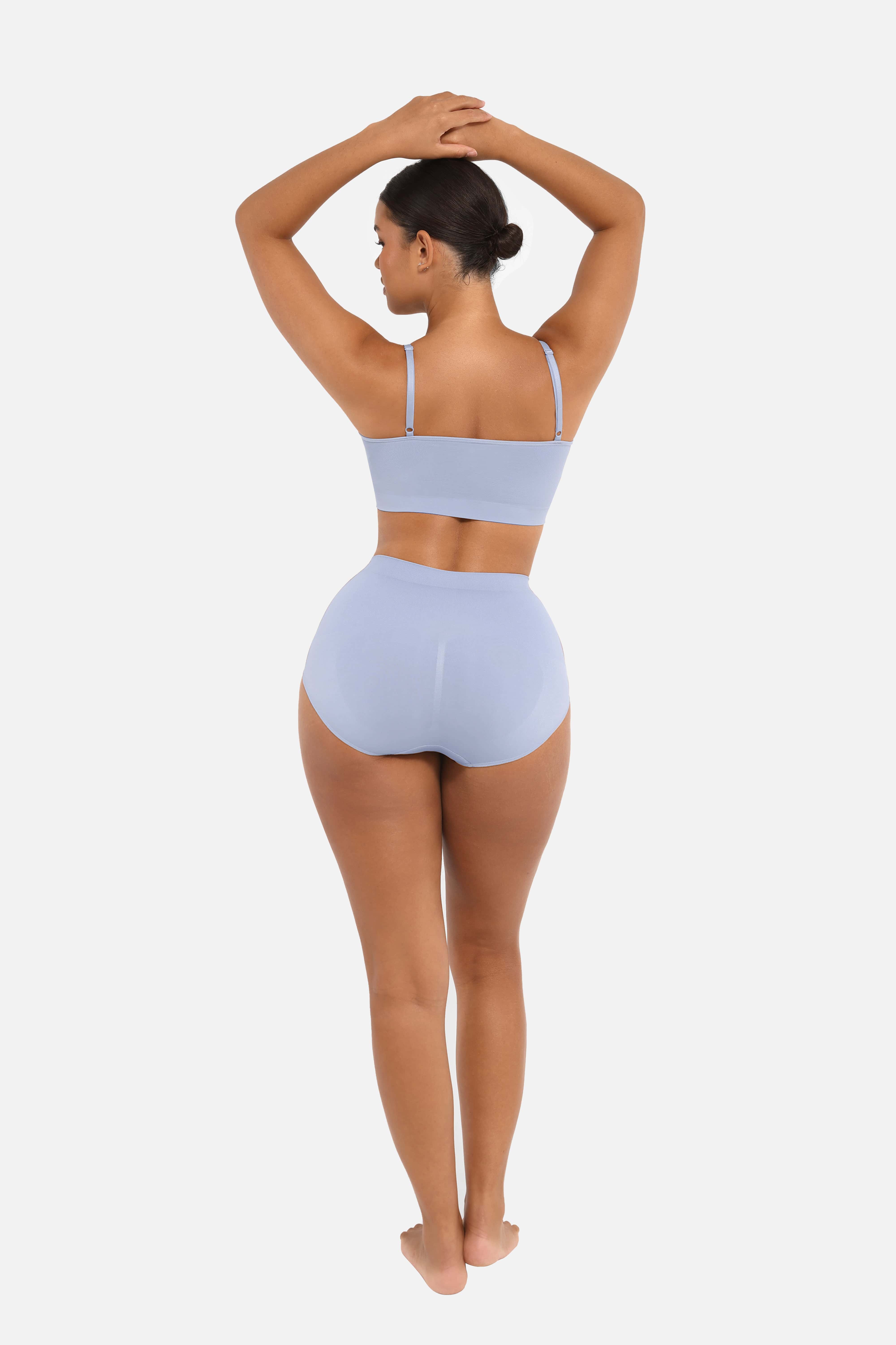 Seamless High-Waist Tummy Control Antibacterial Peach Hip Brief