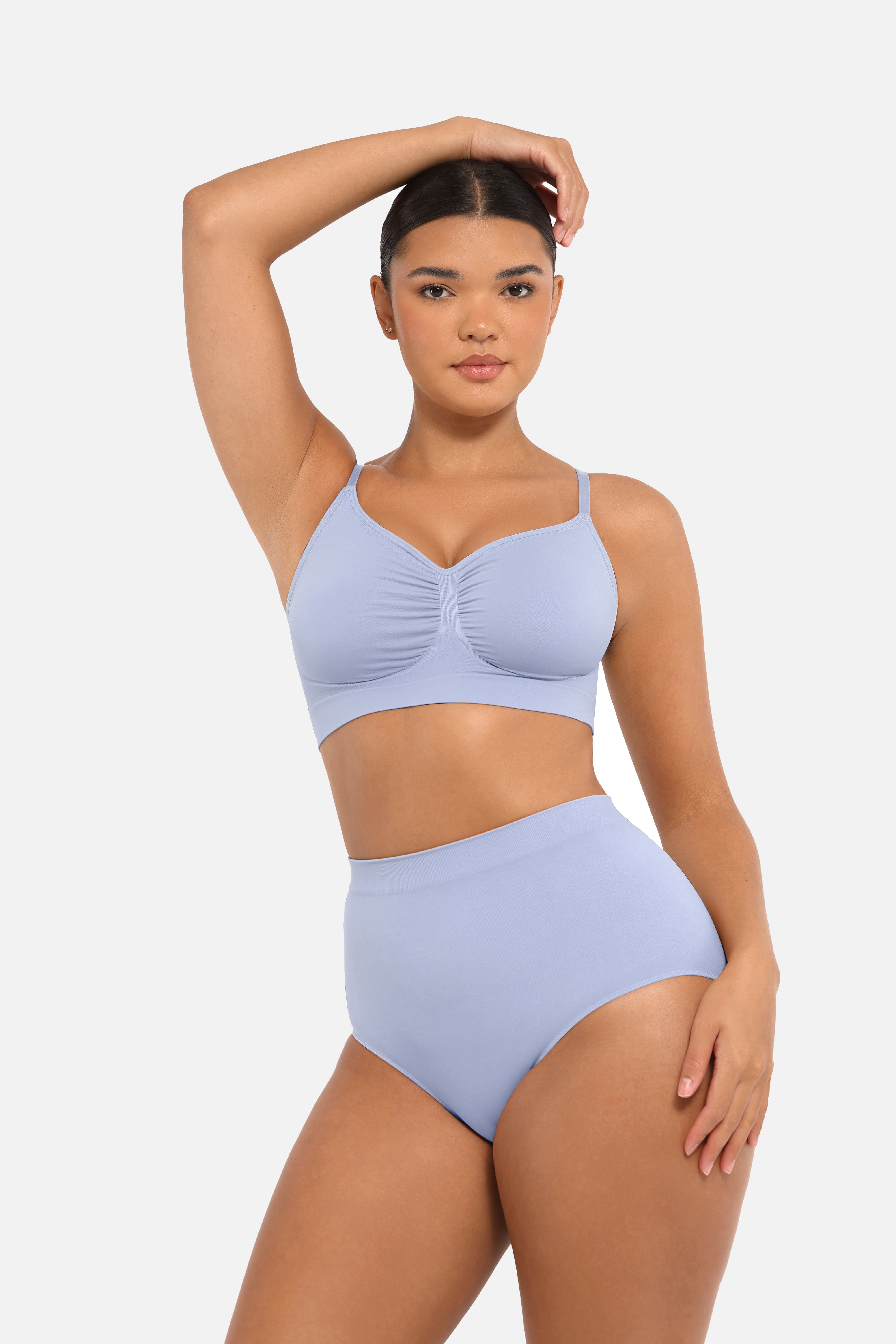 Seamless High-Waist Tummy Control Antibacterial Peach Hip Brief
