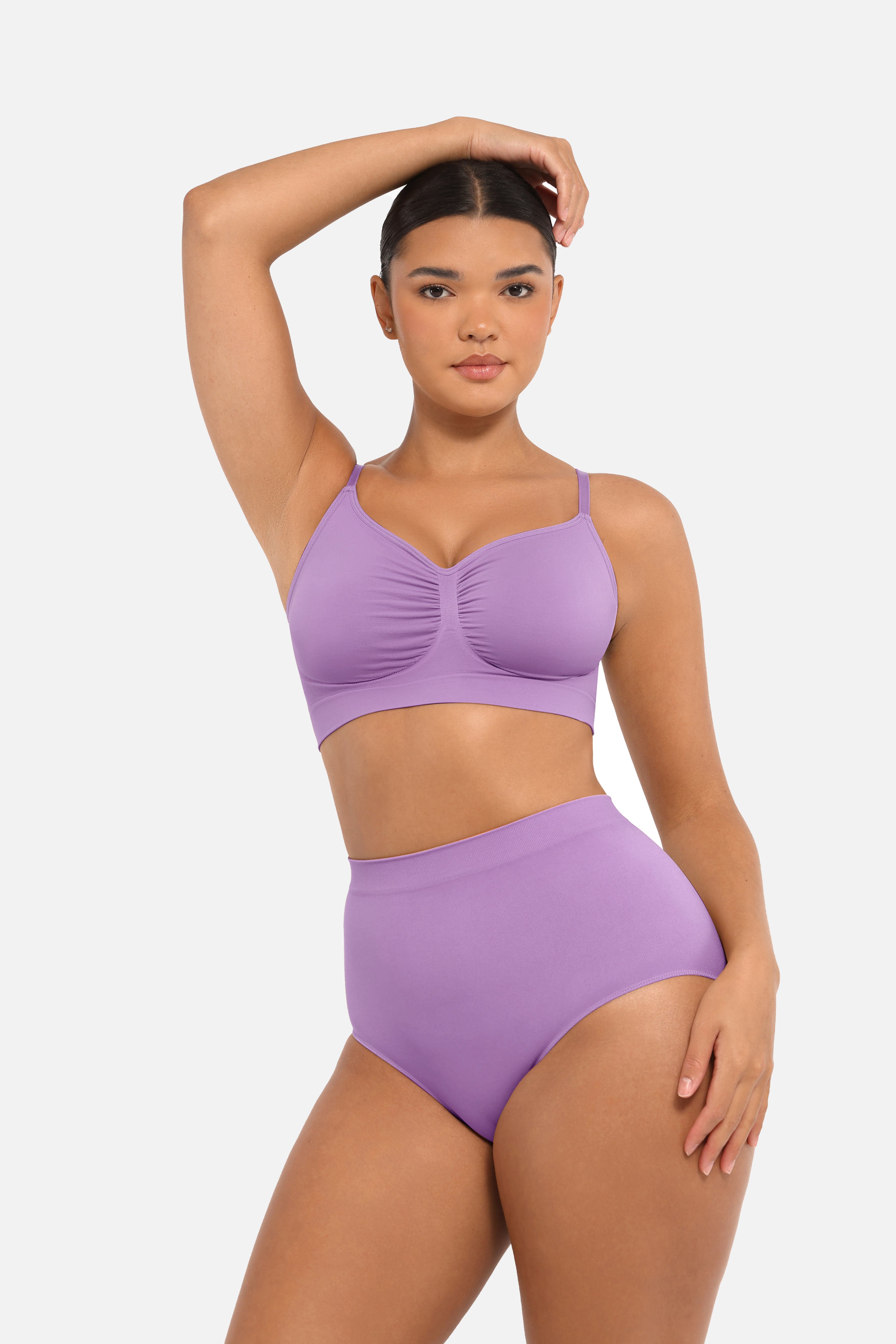 Seamless High-Waist Tummy Control Antibacterial Peach Hip Brief