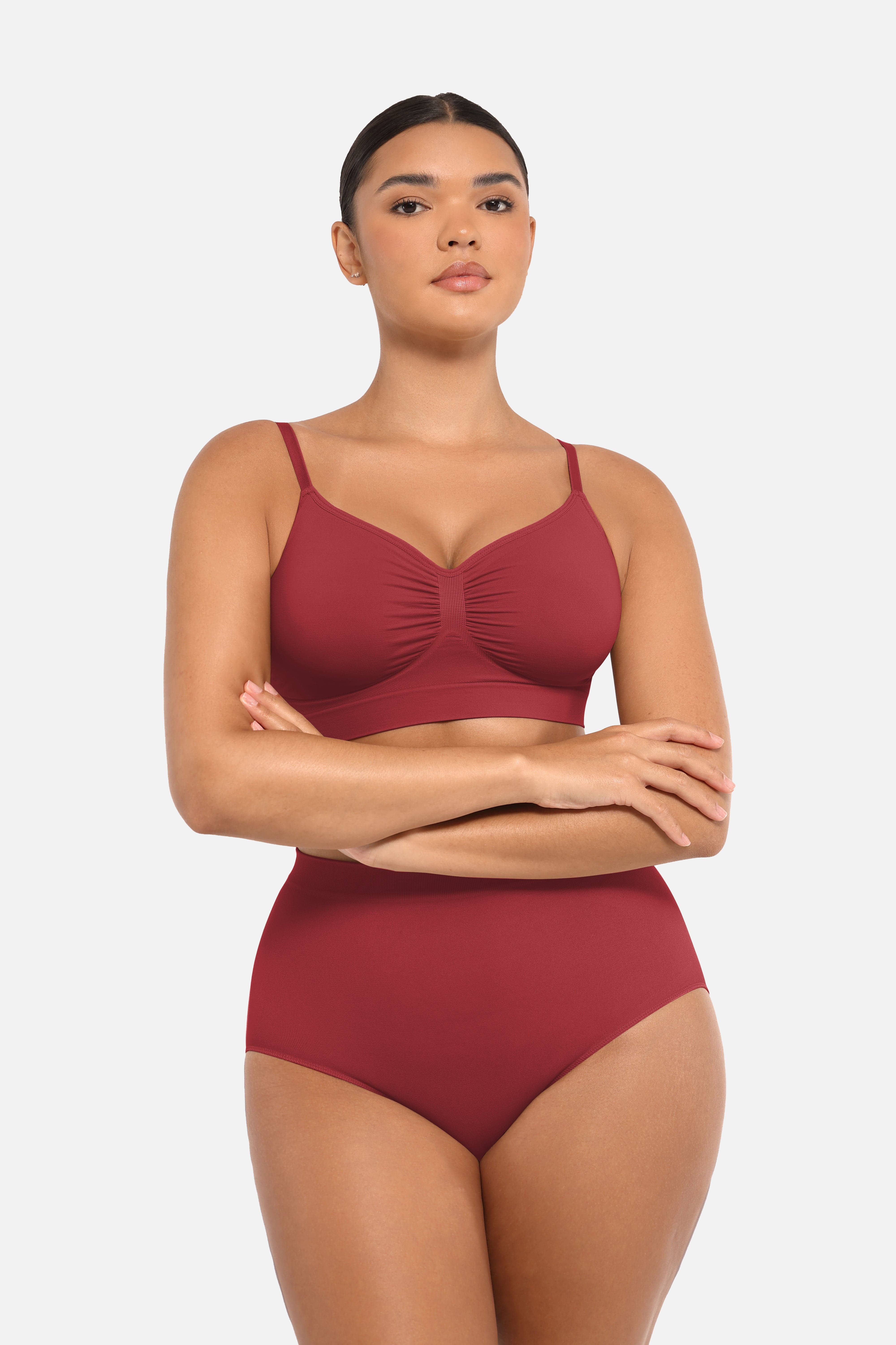 Seamless High-Waist Tummy Control Antibacterial Peach Hip Brief