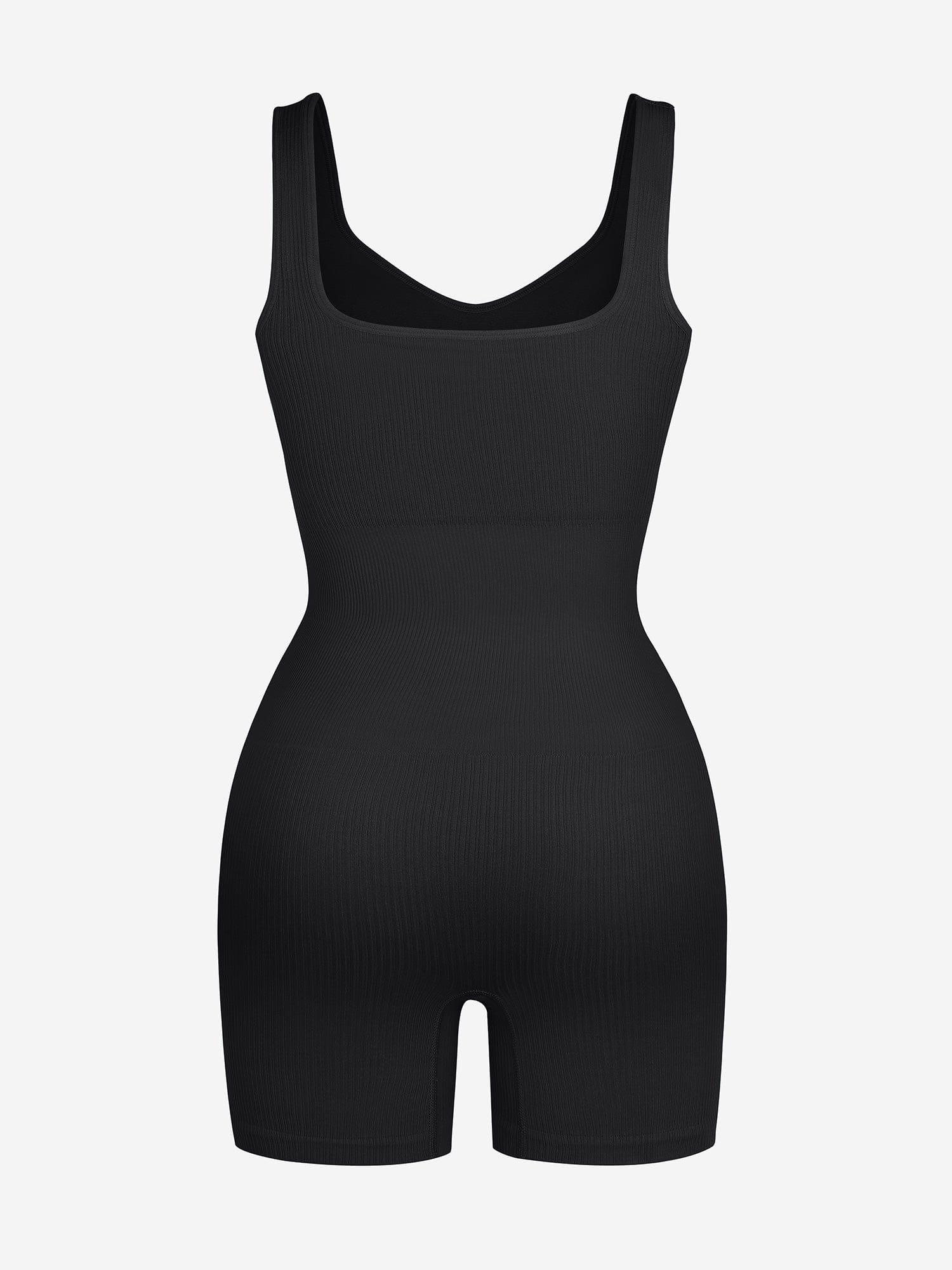 Eco-friendly🌿 Seamless Ribbed V-Neck Shapewear Romper