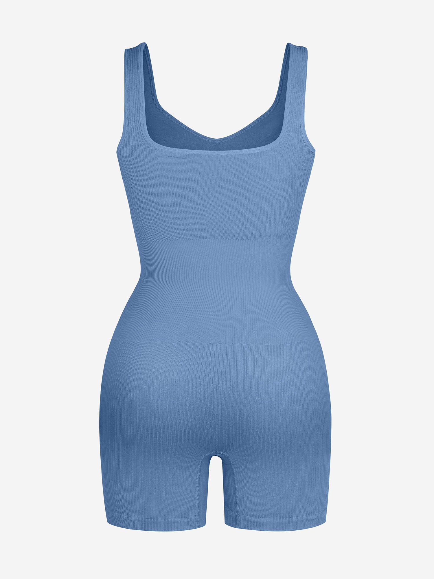Eco-friendly🌿 Seamless Ribbed V-Neck Shapewear Romper