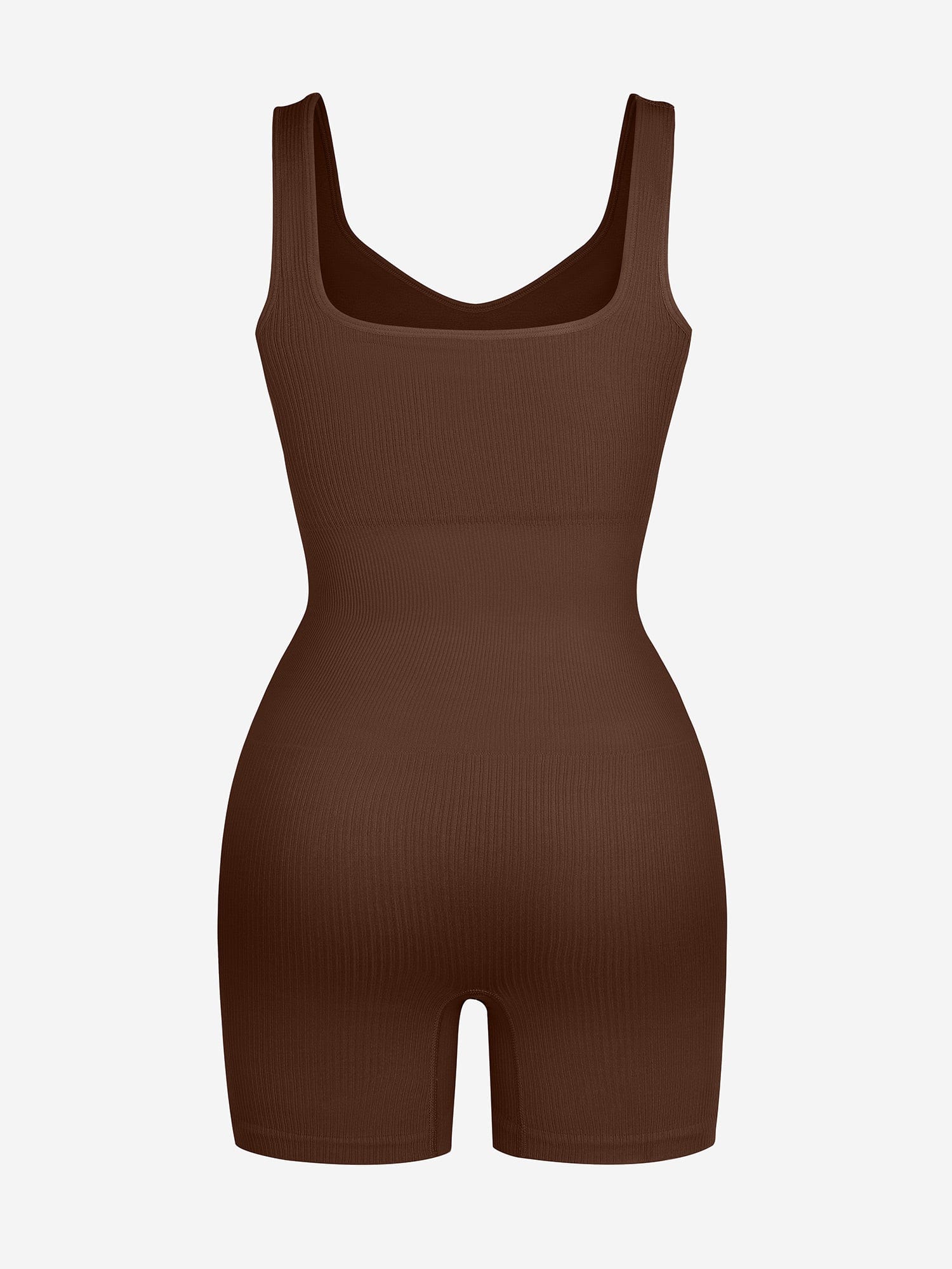 Eco-friendly🌿 Seamless Ribbed V-Neck Shapewear Romper