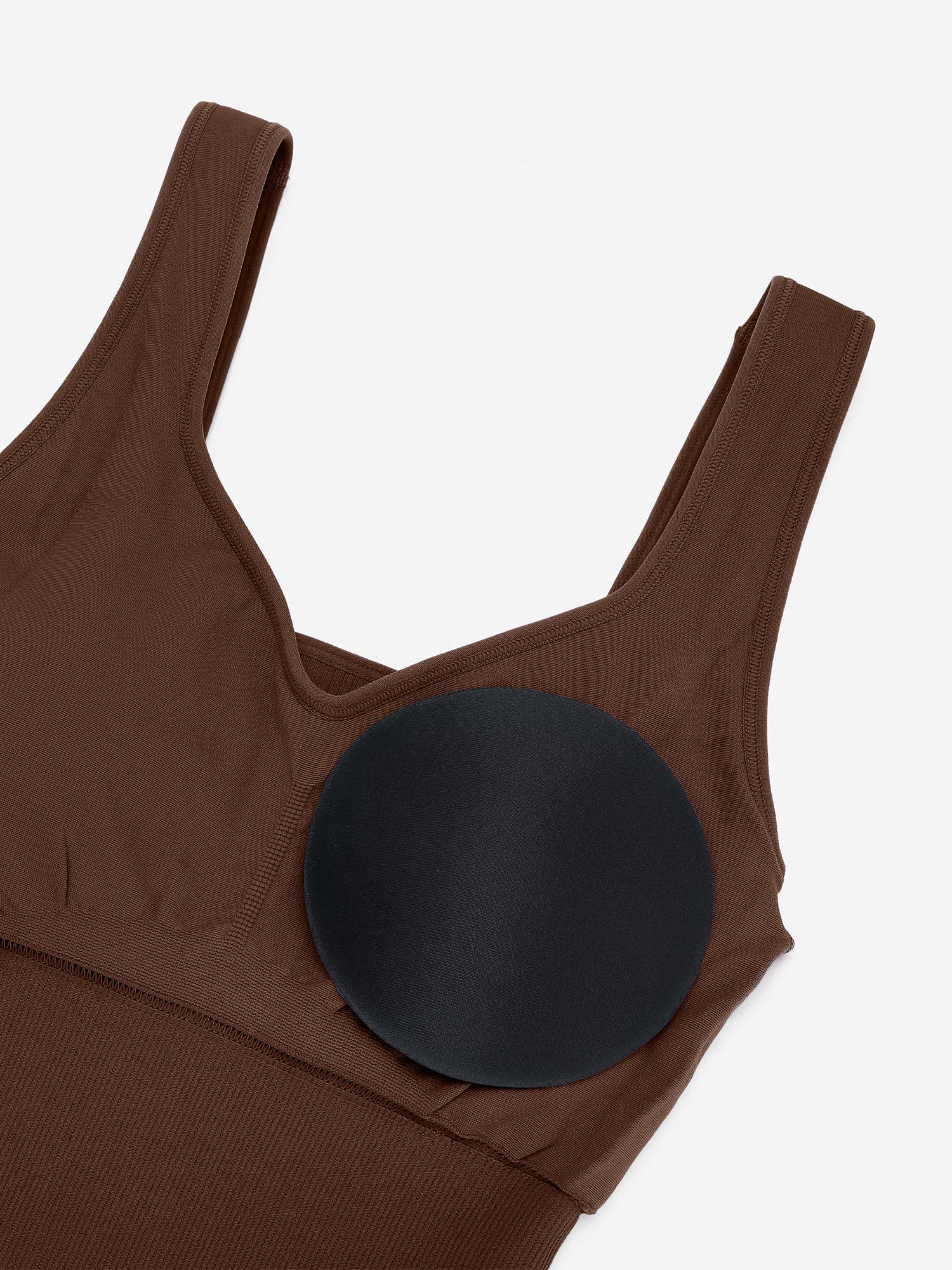 Eco-friendly🌿 Seamless Ribbed V-Neck Shapewear Romper