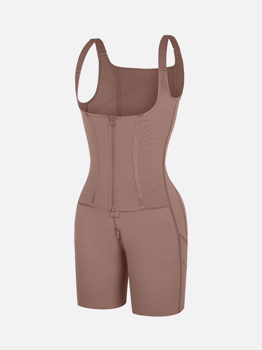 Post Surgery U-Shaped Bust Support Two Steel Bones Waist and Abdomen Control Shapewear