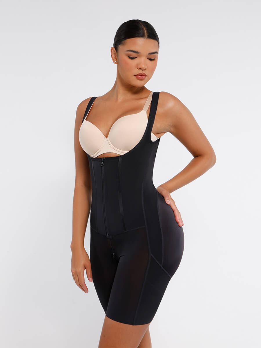 Post Surgery U-Shaped Bust Support Two Steel Bones Waist and Abdomen Control Shapewear