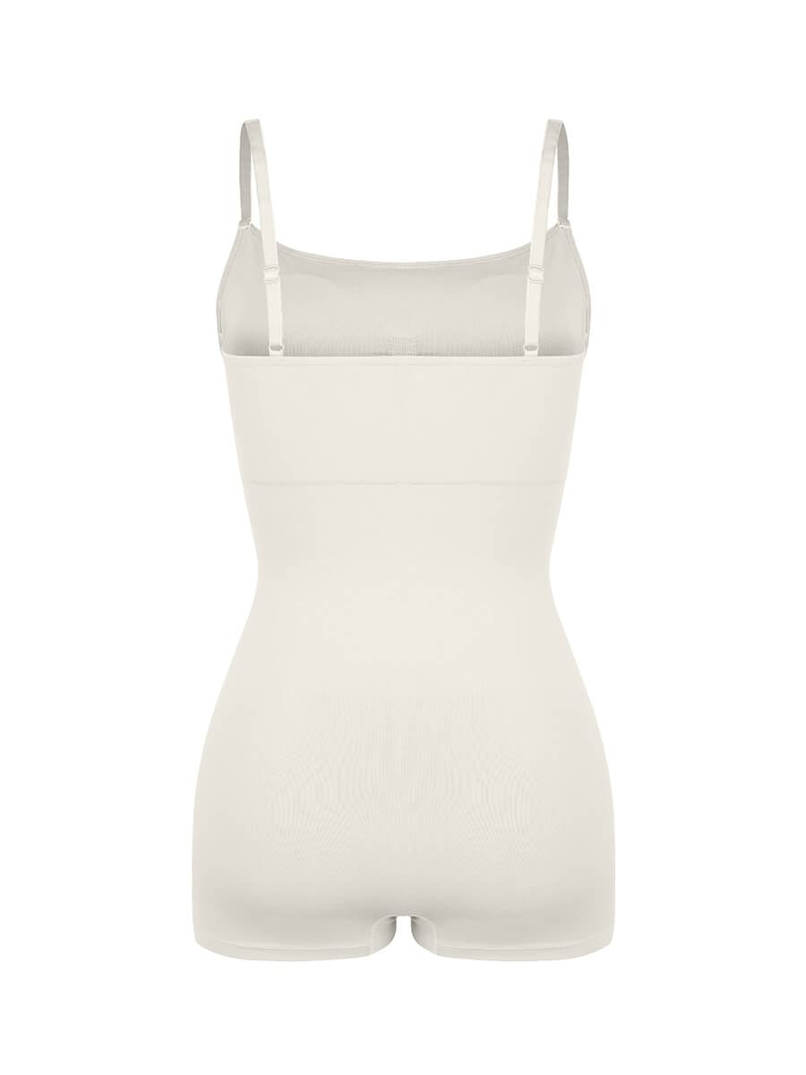 Seamless Waist and Abdomen Shaping Shapewear Bodysuit with Adjustable Straps