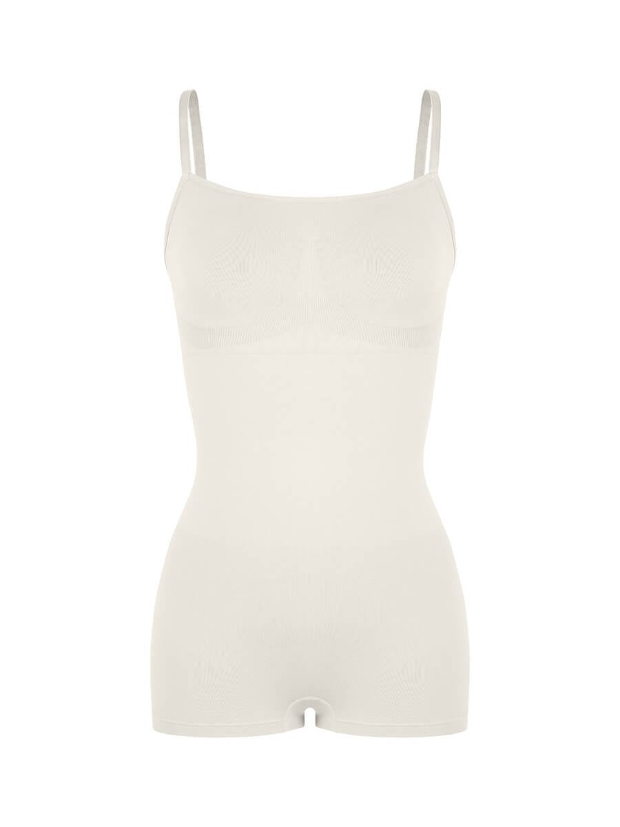 Seamless Waist and Abdomen Shaping Shapewear Bodysuit with Adjustable Straps