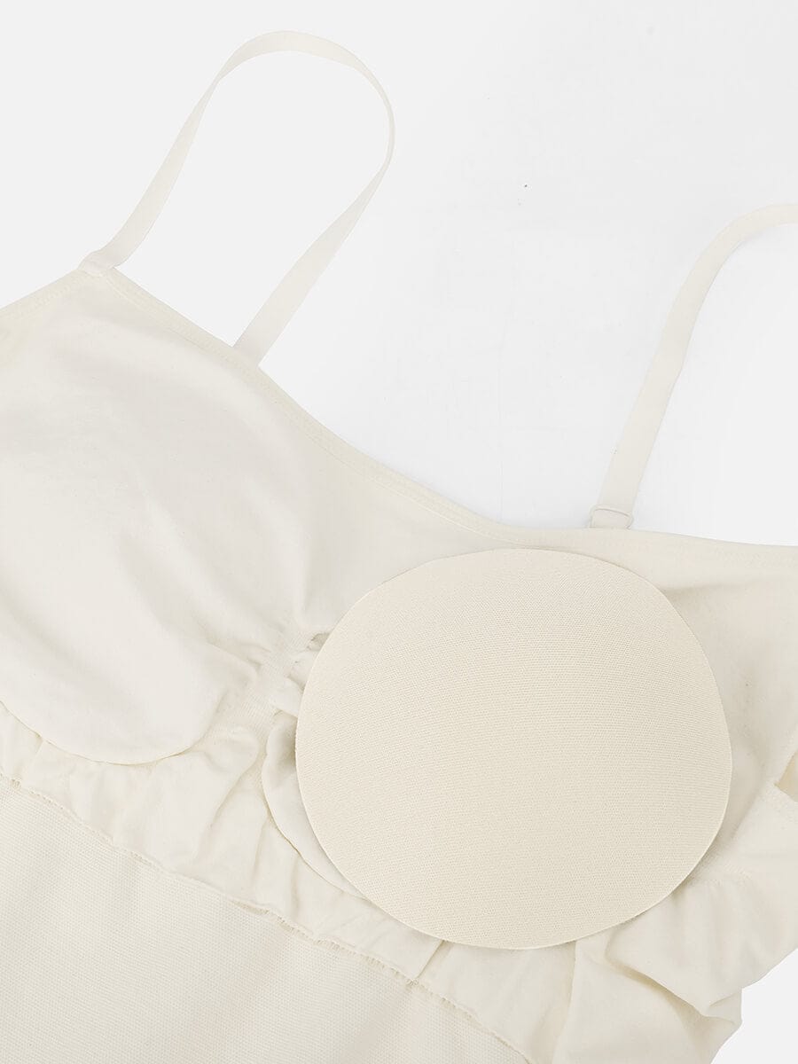 Seamless Waist and Abdomen Shaping Shapewear Bodysuit with Adjustable Straps