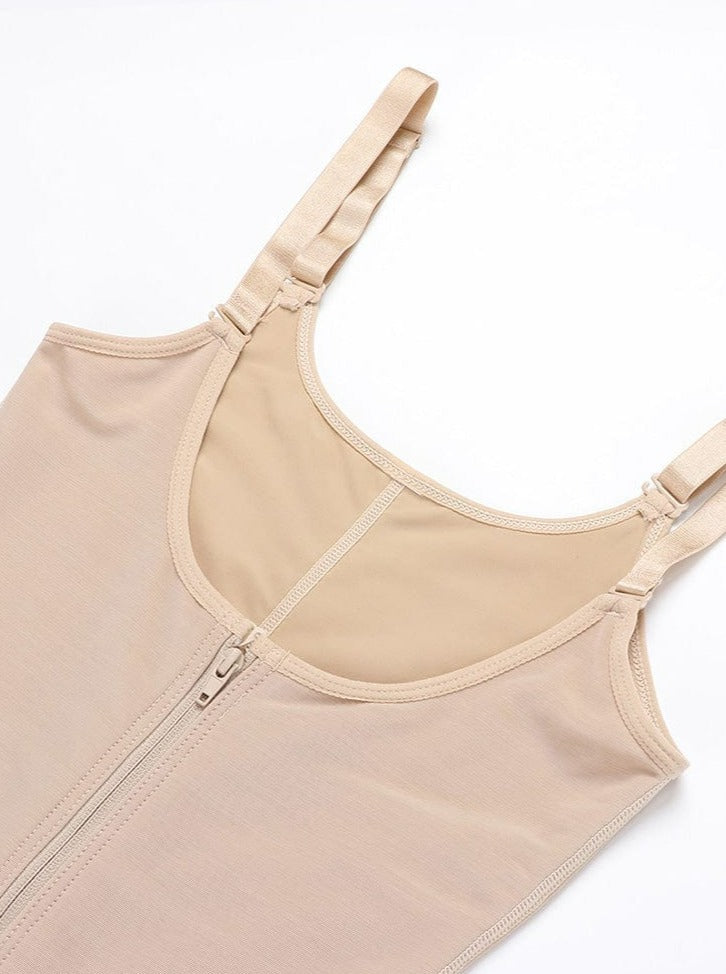 3 Layers of Abdomen Adjustable Strap Postsurgical Full Body Shaper