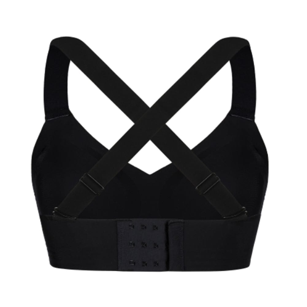 Black Seamless Shapewear Bra Removable Pads Tight Fitting