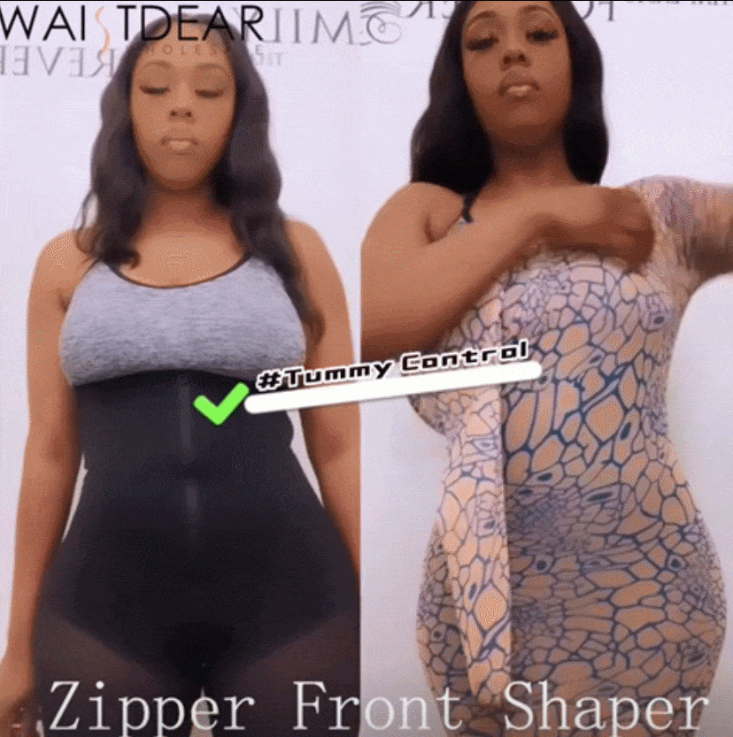 3 Layers of Abdomen Adjustable Strap Postsurgical Full Body Shaper