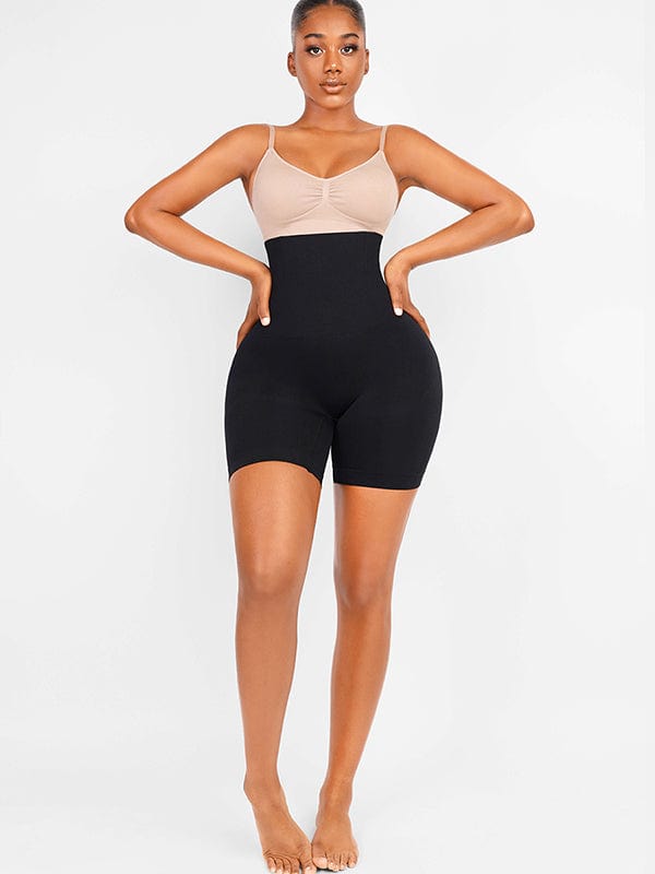 Seamless Double-Layer Tummy Panel 4 Steel Bones Shapewear Shorts
