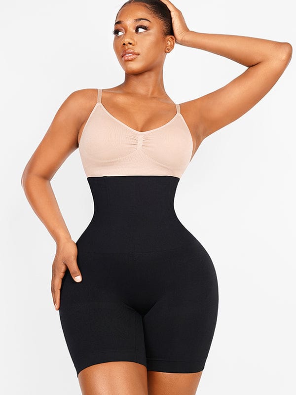 Seamless Double-Layer Tummy Panel 4 Steel Bones Shapewear Shorts